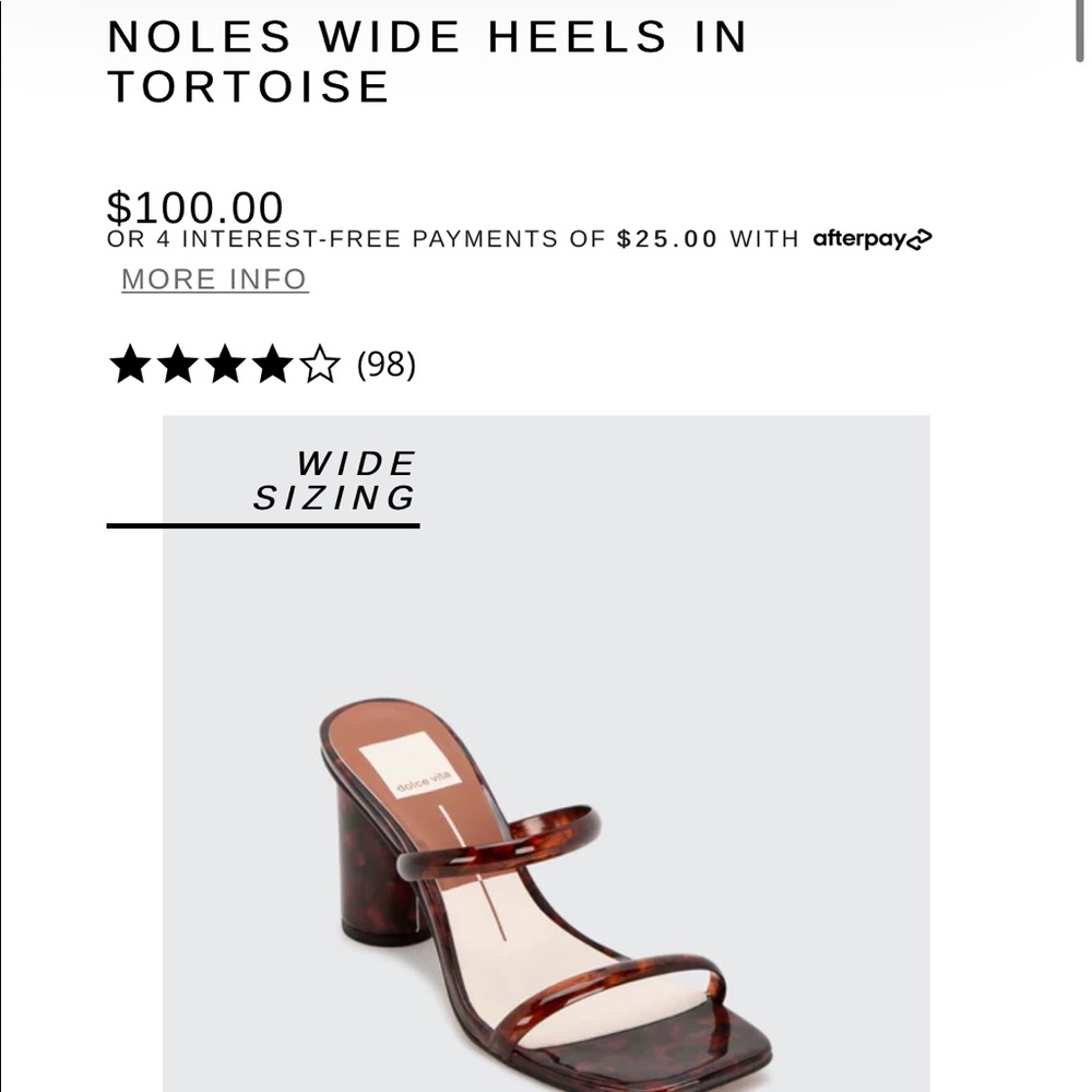 Dolce Vita like new tortoise heels
